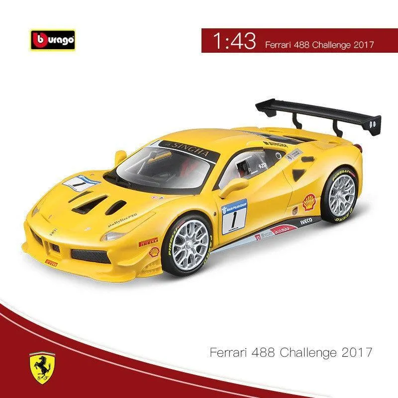 1:43 Ferrari 488 Challenge Alloy Model Car