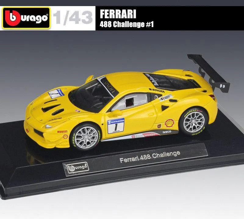 1:43 Ferrari 488 Challenge Alloy Model Car