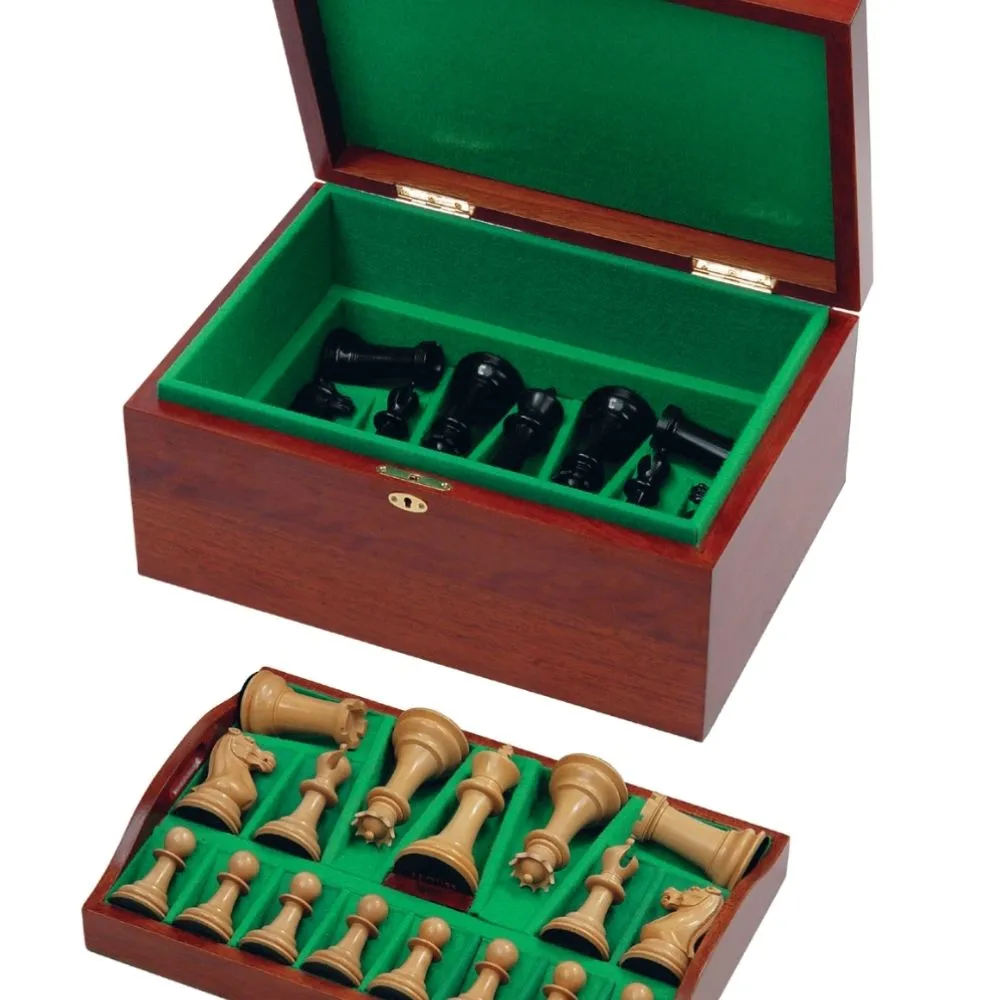 1849 Edition 4.4" Chess Set in Mahogany Casket