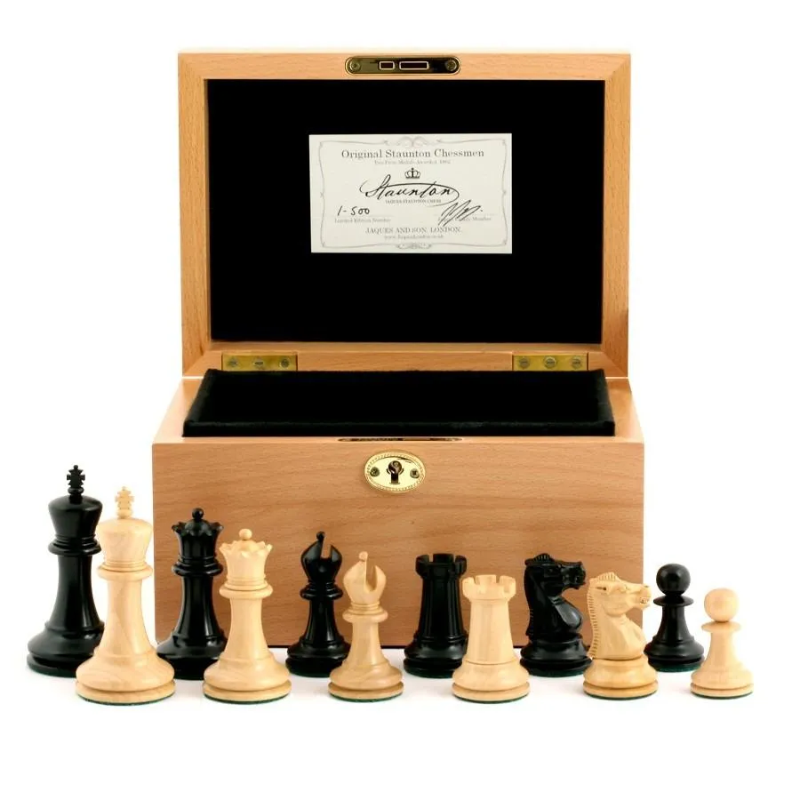 1855 Edition 3.5" Chess Set in Beech Box