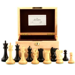 1890 Edition 4" Chess Set in Oak Box