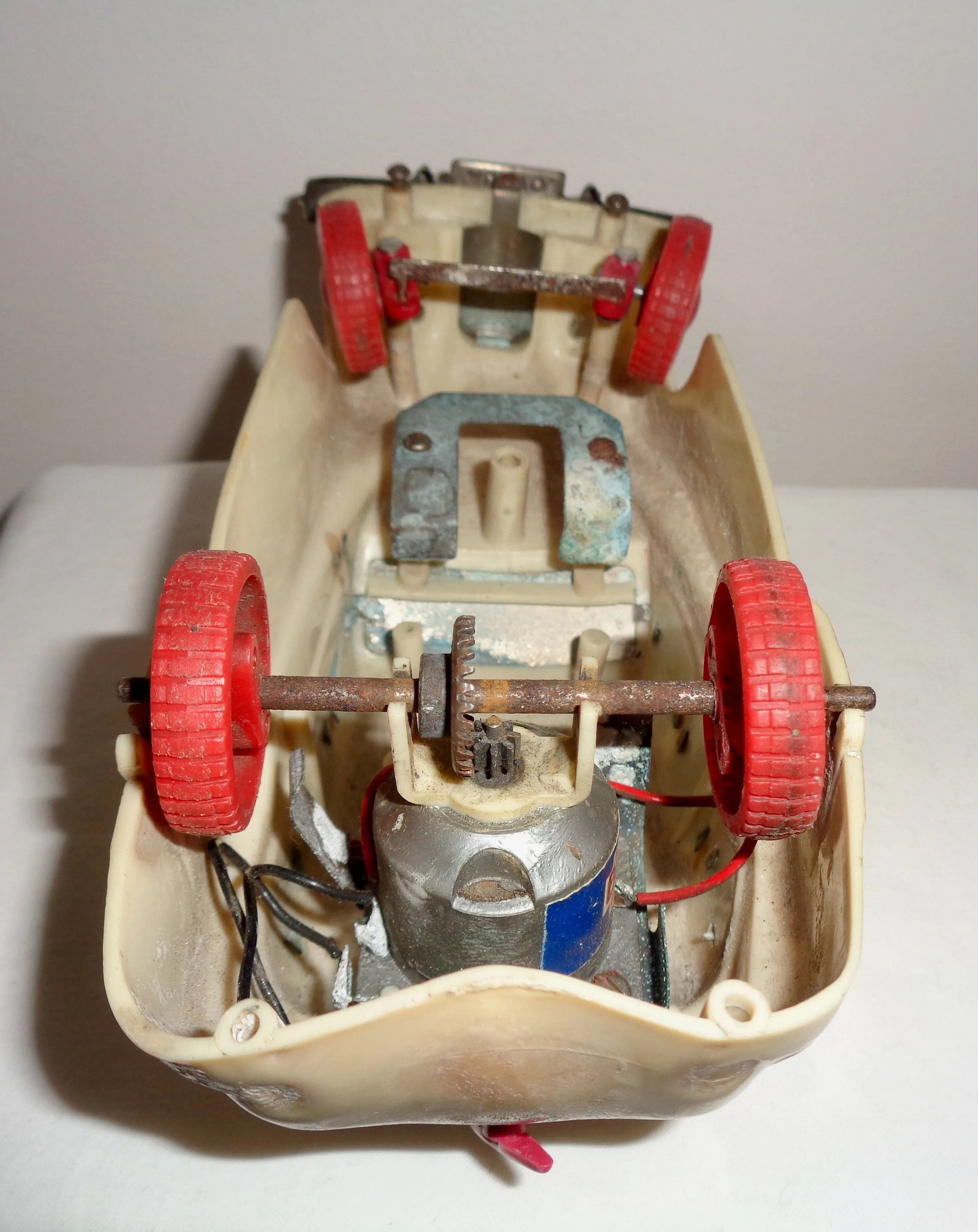 1950s Ever Ready Toy Electric Car Austin A70 Made of Early Plastic