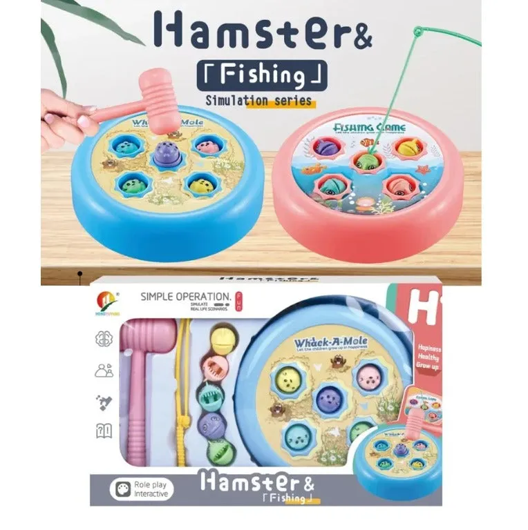 2in1 Hamster and Fishing Catch Game - Y22