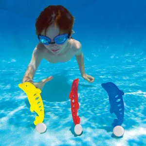 3 PCS Summer Swimming Dive Toy Sets Dolphin Playing Water Toy