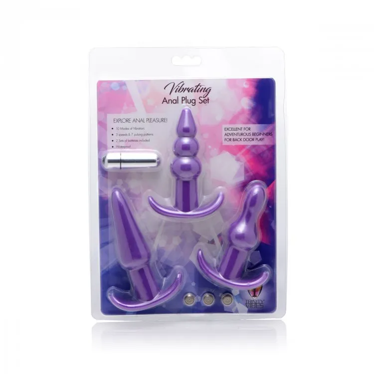 4 Piece Vibe Anal Plug Set