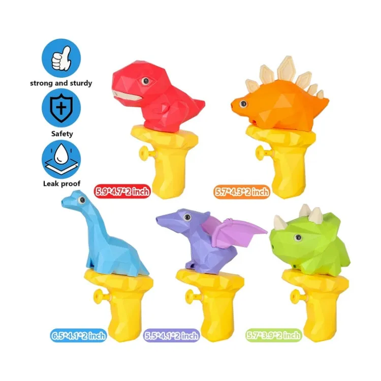 5 Pack Dinosaur Water Squirt Gun