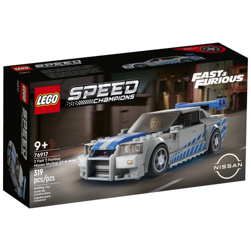 76917 LEGO® Speed Champions 2 Fast 2 Furious Nissan Skyline GT-R (R34)