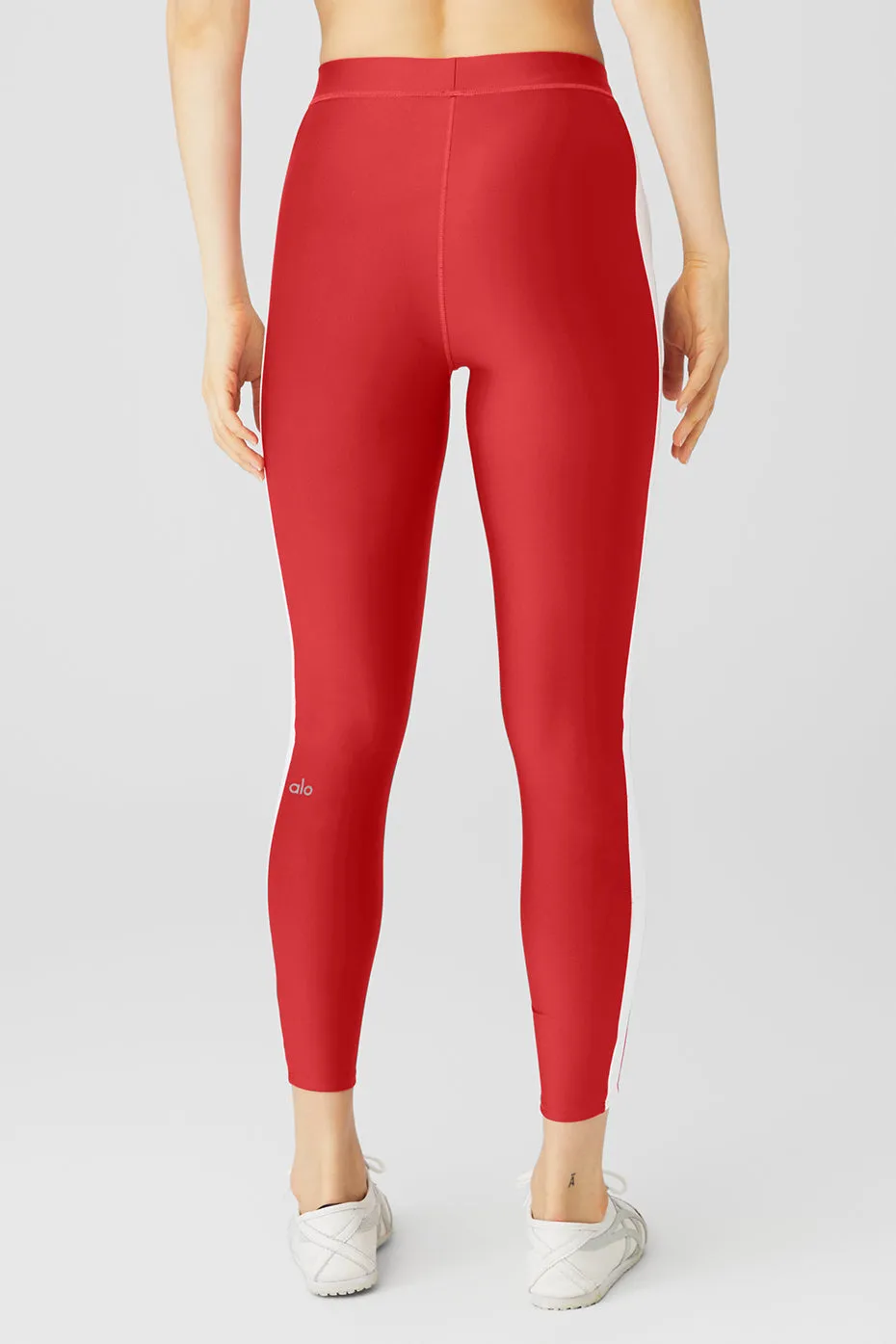 Airlift High-Waist 7/8 Car Club Legging - Classic Red/White