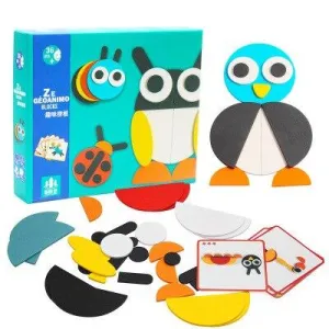 Animal Wooden Jigsaw Puzzle Kids Educational For Children Learning Wooden Puzzles Baby Early Educational Toy