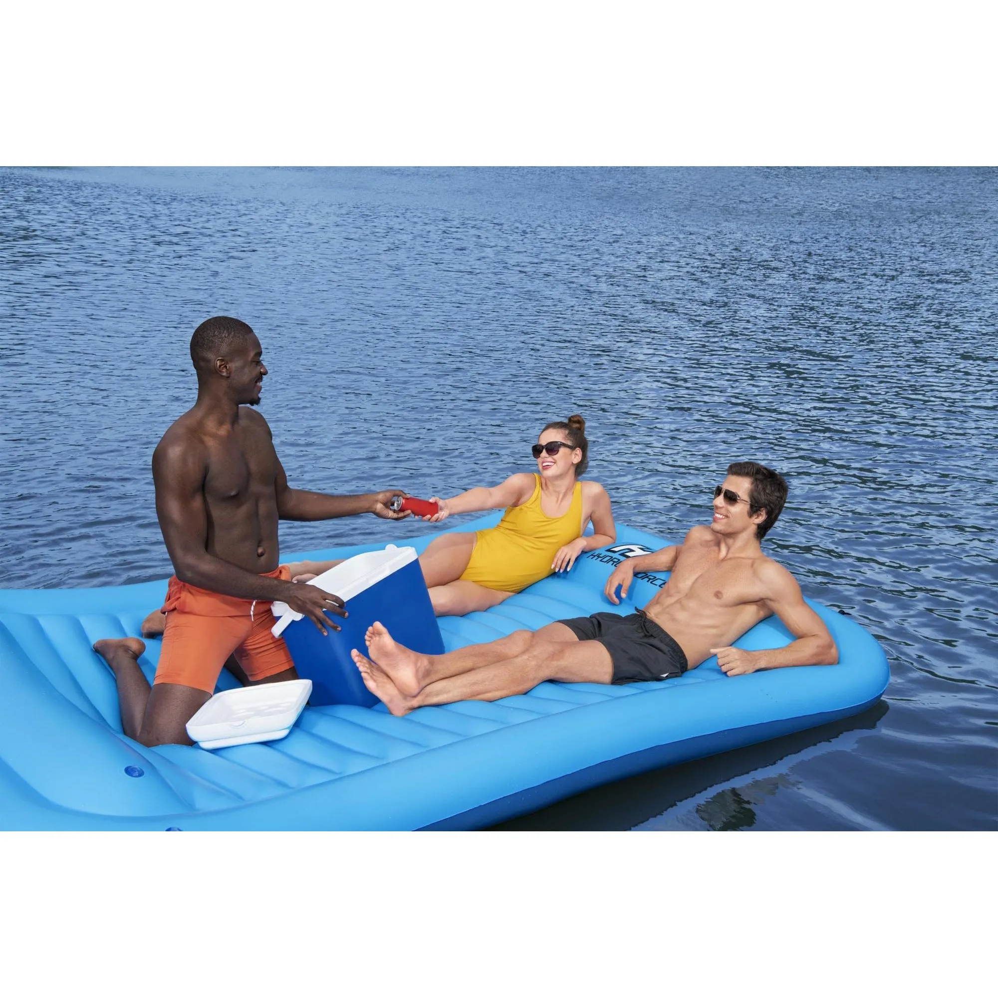 Bestway Hydro-Force Sun Soaker 4 Person Inflatable Platform Float (Open Box)