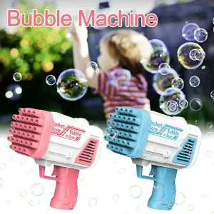 Bubble Machine Gun 32Holes Blaster For Kids