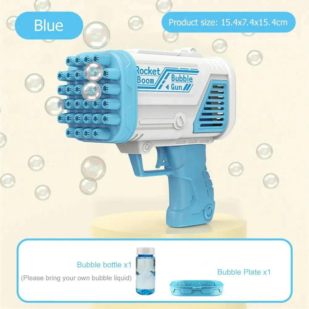 Bubble Machine Gun 32Holes Blaster For Kids