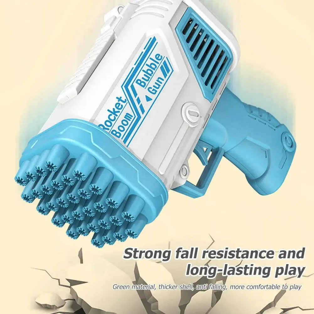 Bubble Machine Gun 32Holes Blaster For Kids