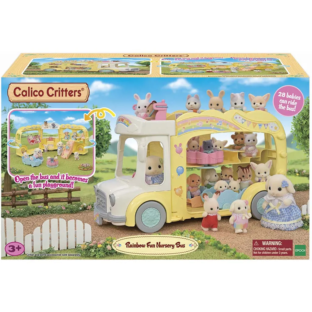 Calico Critters Rainbow Fun Nursery Bus