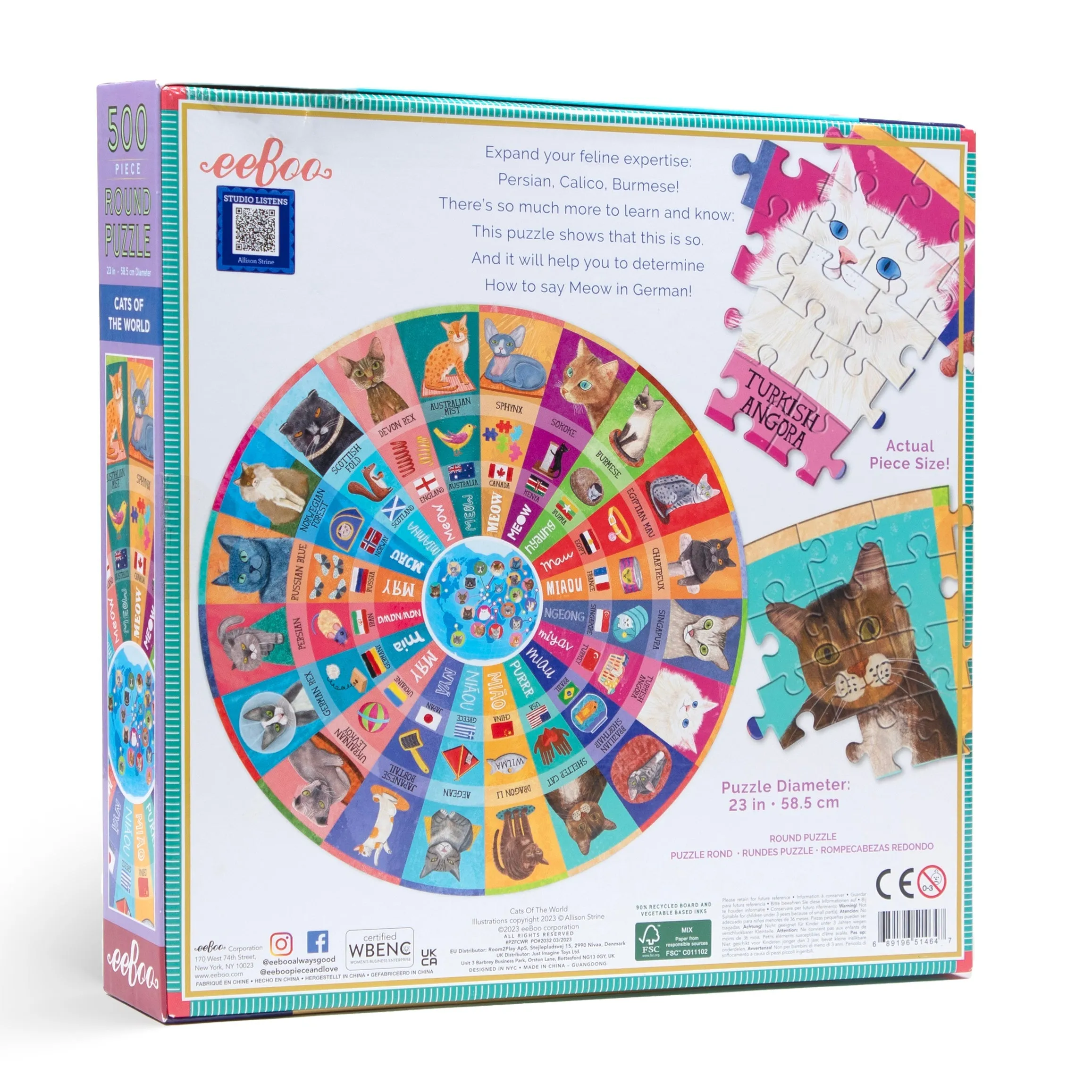 Cats of the World Puzzle 500 pieces