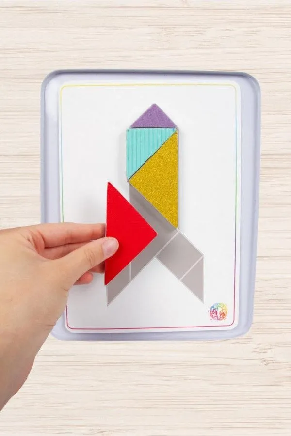 Clementoni Sense and Grow-Textured Tangram Puzzle