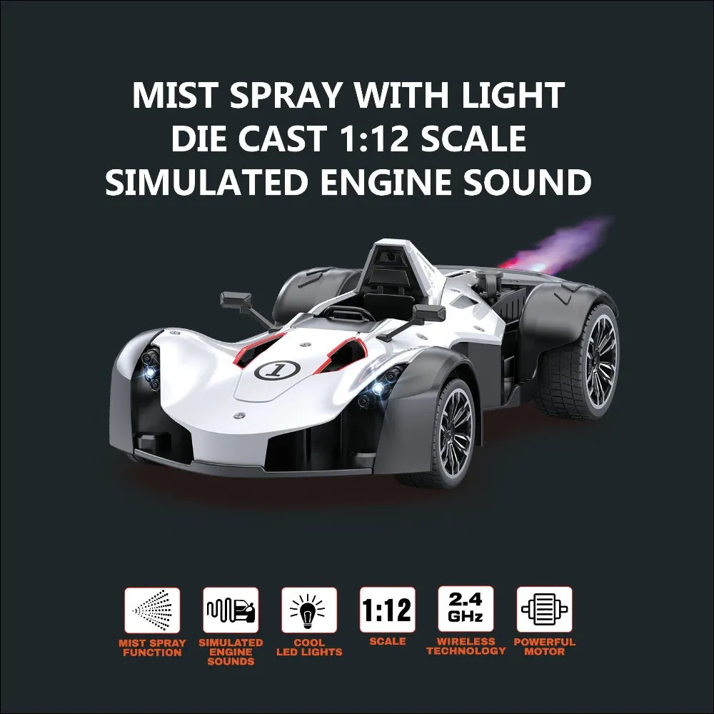 Die-cast Spray Racing Car Sports-White