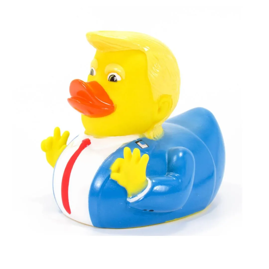 Donald Trump Rubber Duck with Signature Blue Suit