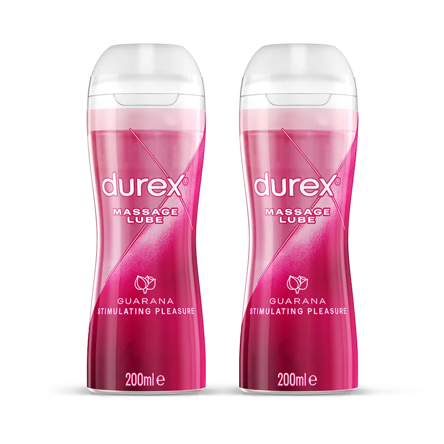 Durex 2 in 1 Stimulating Guarana Massage Water Based Lube