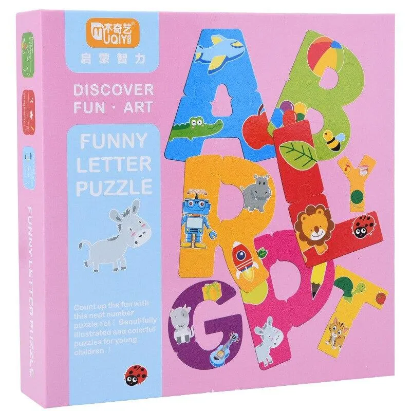 Early Learning Game  Kids Cognition Puzzles Toys Educational Toy Early Education Numbers and Letters Fun Learning for Children