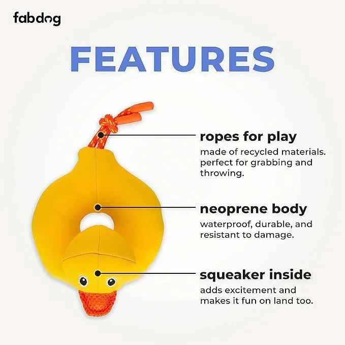 Fabdog | Duck Floatie - Dog Toy