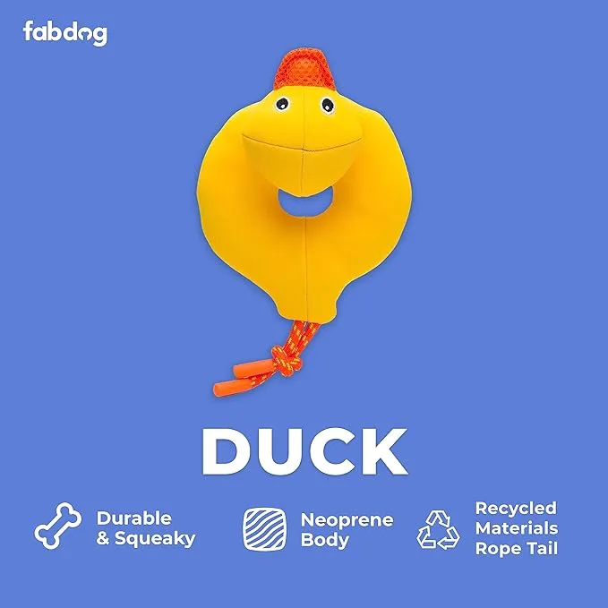 Fabdog | Duck Floatie - Dog Toy