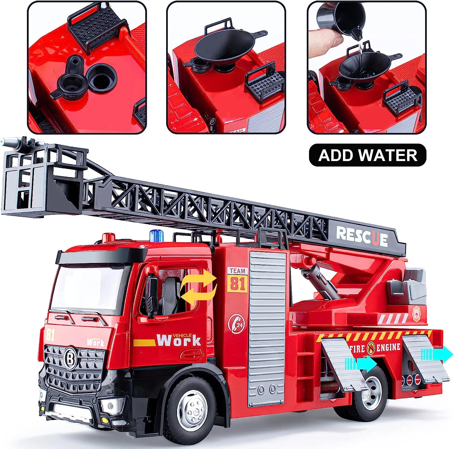 Fire Engine Truck Fire Truck Toy Metal Cab