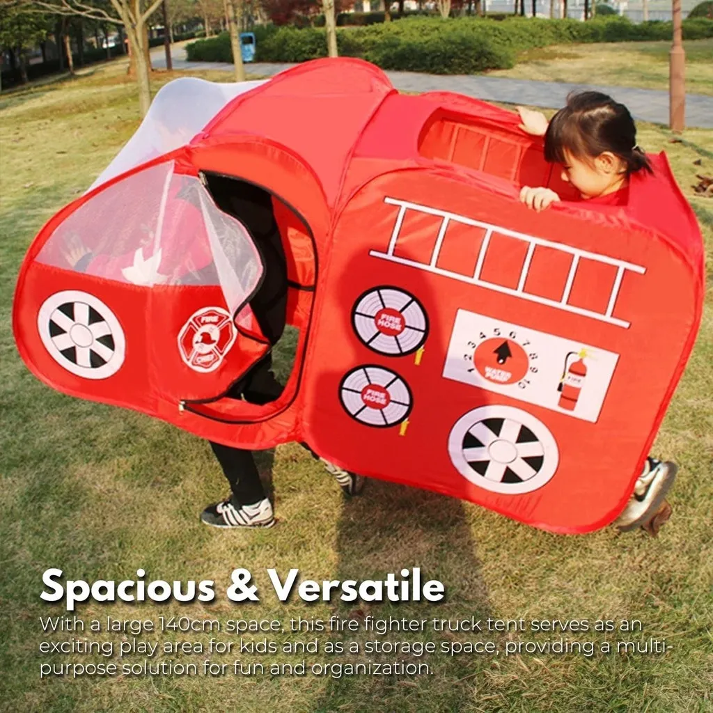 Foldable Kids Fire Truck Tent, Spacious & Durable – Gominimo