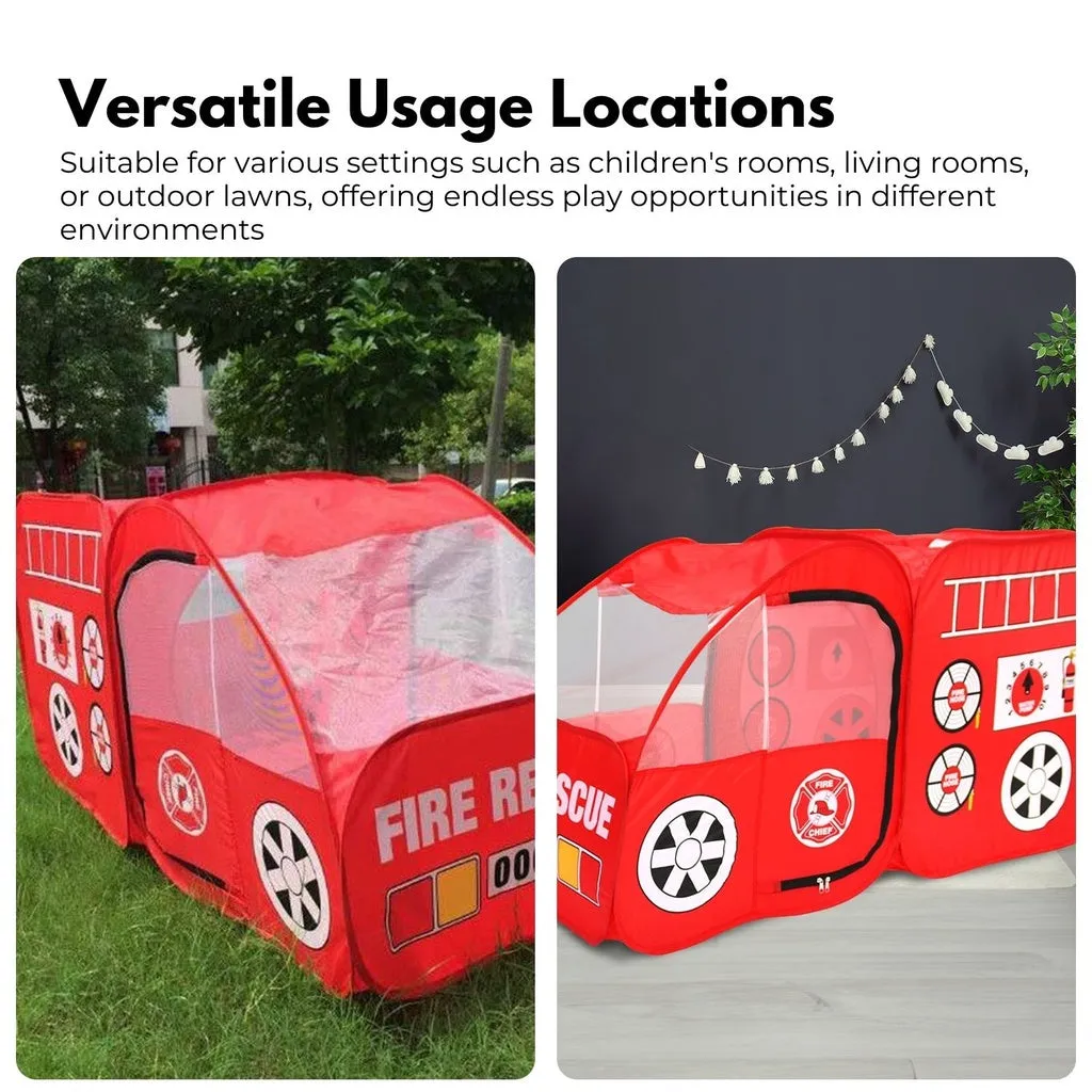 Foldable Kids Fire Truck Tent, Spacious & Durable – Gominimo