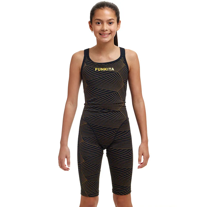 Funkita - Gold Weaver - Girls Eco Fast Legs One Piece