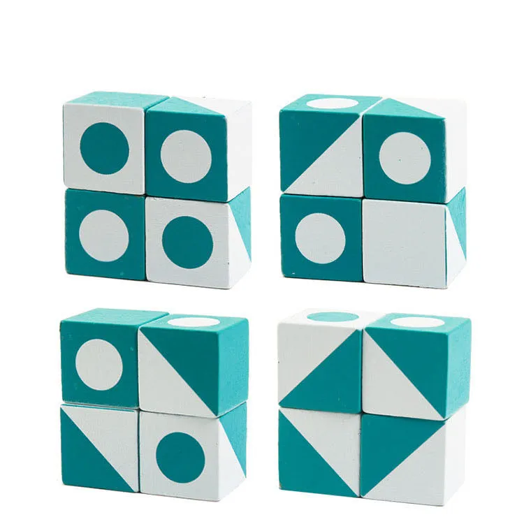 Geometric Emoji Cube game - Montessori Educational Toys