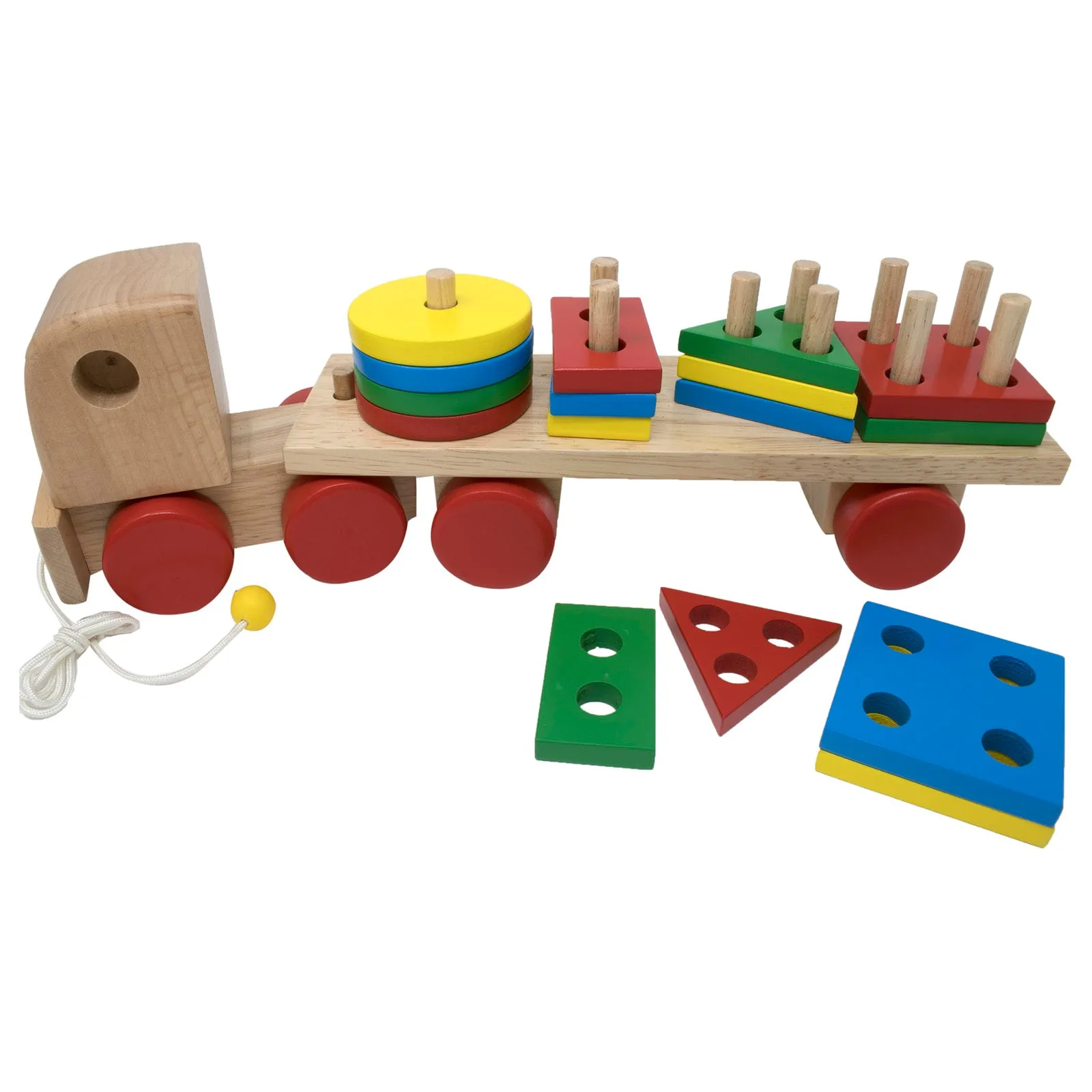 Geometric Shapes Stacking Truck (Multi peg/shape)