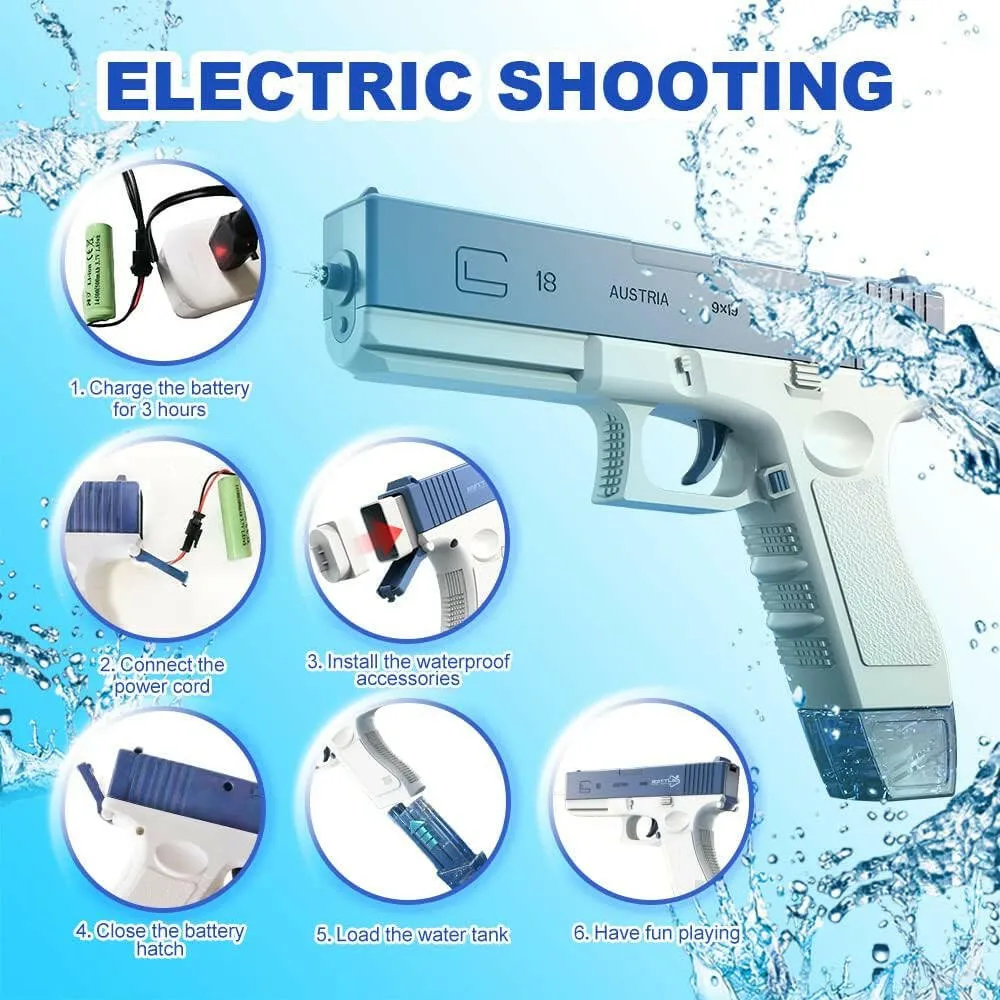 Glock Automatic Rechargeable Dual Tank Water Gun