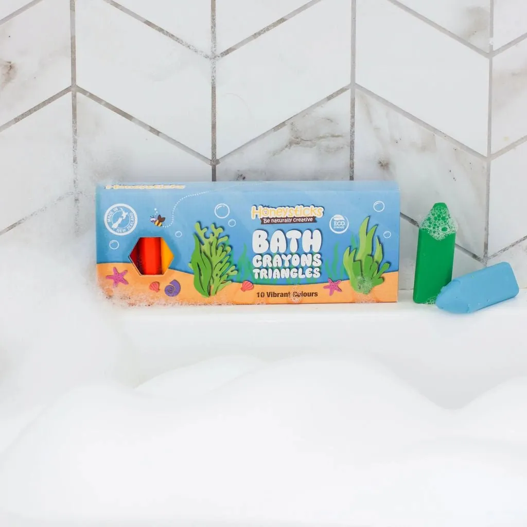 Honeysticks Bath Crayons - Triangles | Kids Bathtime