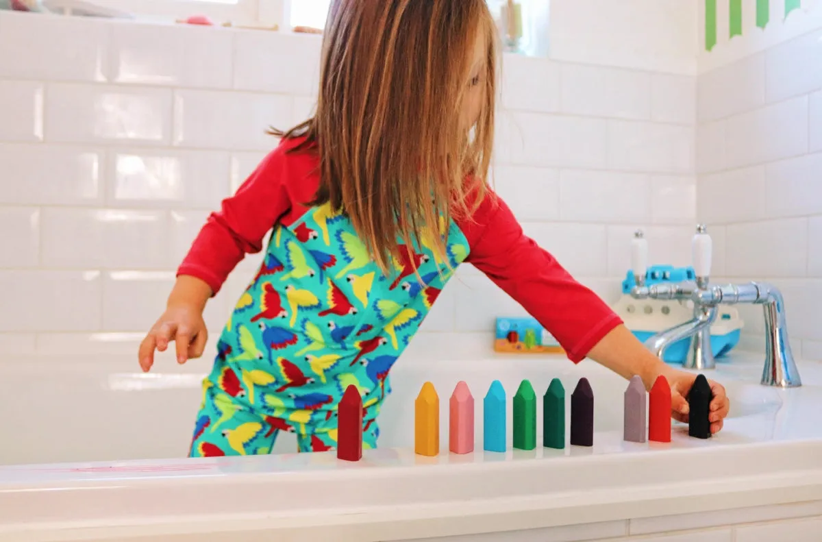 Honeysticks Bath Crayons - Triangles | Kids Bathtime