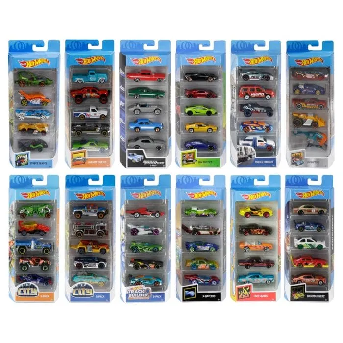 Hot Wheels 5-Pack Assorted (Styles May Vary)