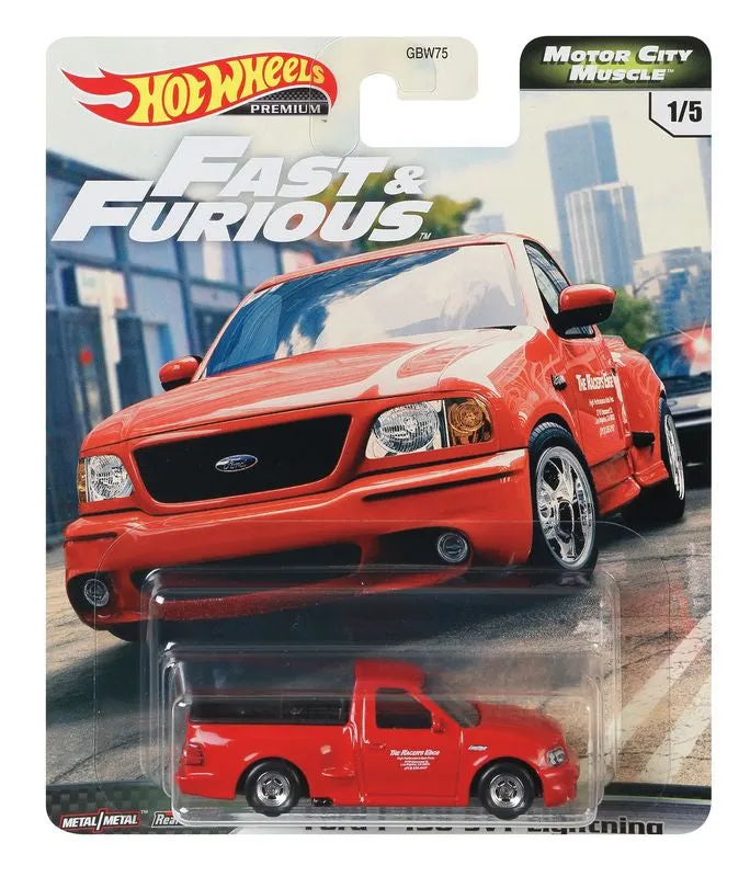 Hot Wheels Fast & Furious Motor City Muscle 1/5 Ford F-150 Svt Lightning