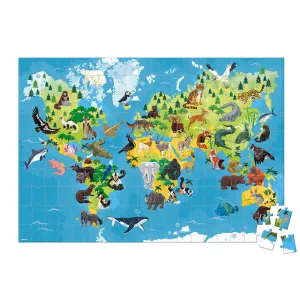 Janod Educational Puzzle Endangered Animals 200pcs