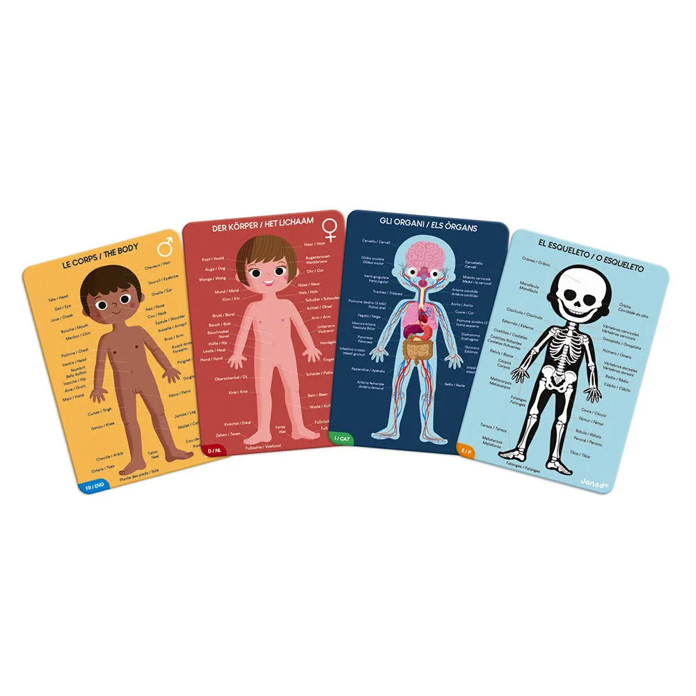 Janod Educational Puzzle Human Body- 4 puzzles