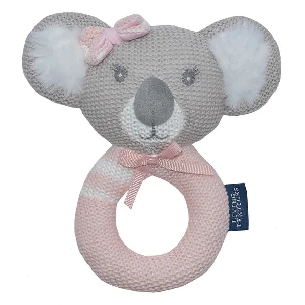 Knitted Ring Rattle - Assorted