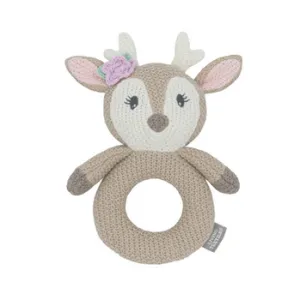 Knitted Ring Rattle - Assorted