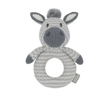 Knitted Ring Rattle - Assorted