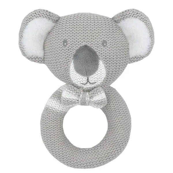 Knitted Ring Rattle - Assorted