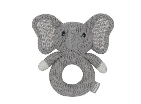 Knitted Ring Rattle - Assorted