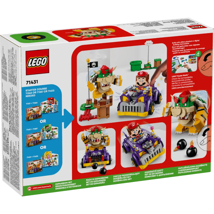 LEGO 71431 Super Mario Bowser's Muscle Car Expansion Set