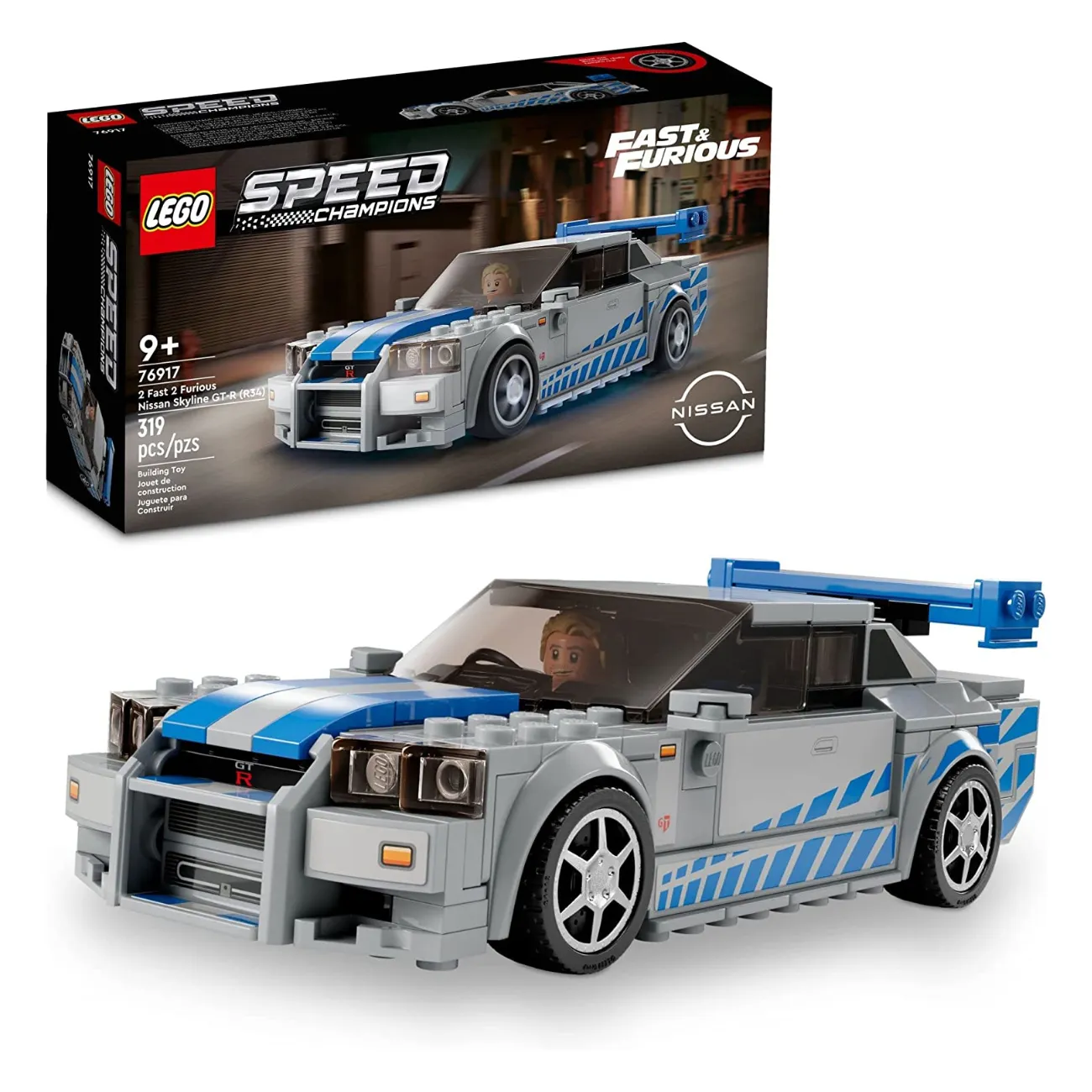 LEGO Speed Champions 2 Fast 2 Furious Nissan Skyline GT-R (R34)