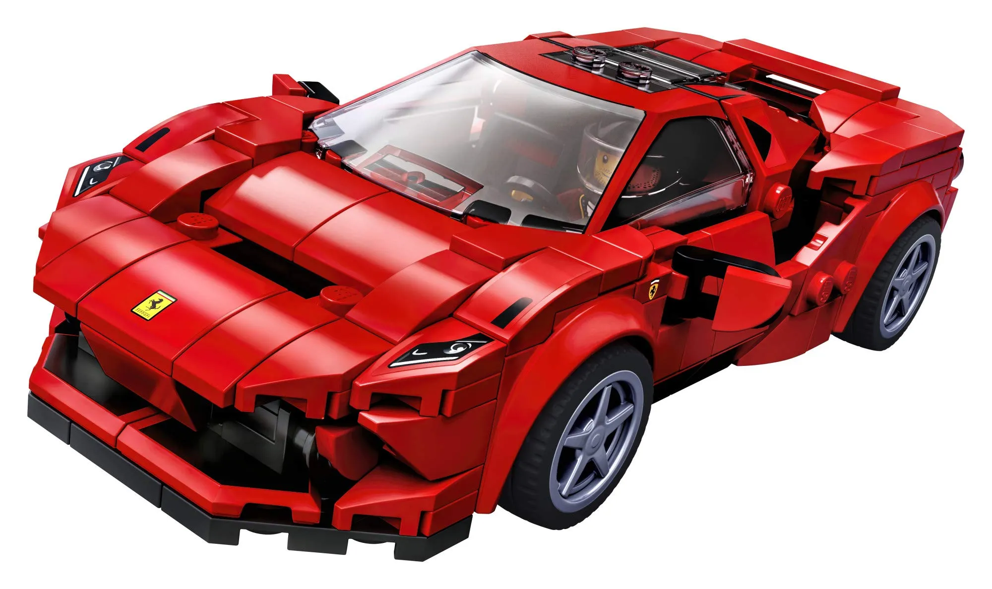 LEGO Speed Champions 76895 Ferrari F8 Tributo Toy Cars for Kids, Building Kit Featuring Minifigure (275 Pieces) (Like New, Open Box)