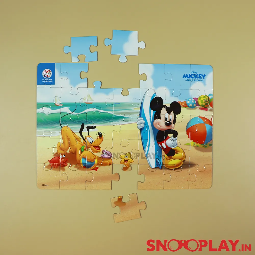 Licensed Mickey Mouse Puzzle Game- 4 in 1 Puzzle Game