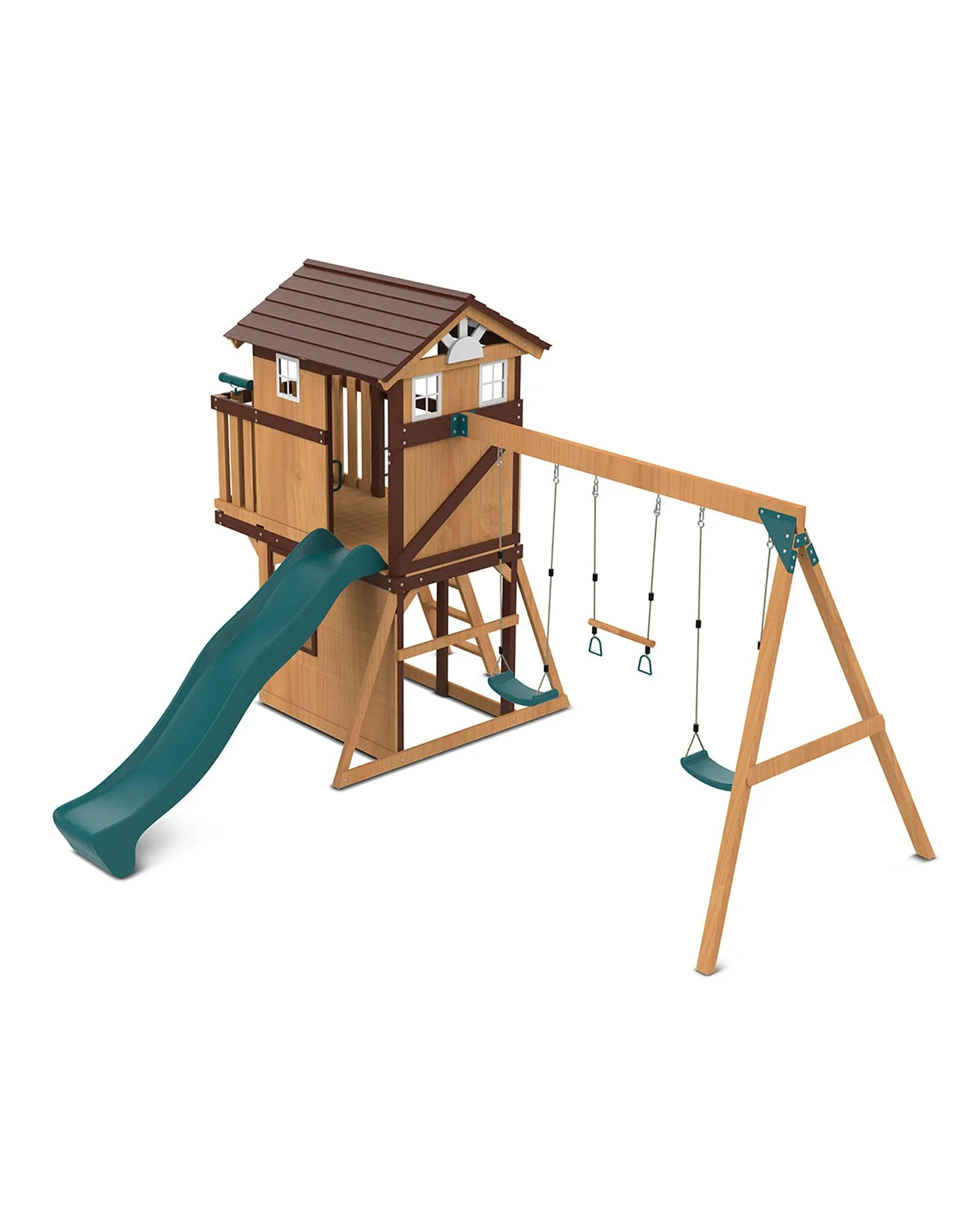 Lifespan Kids Darlington Play Centre Set with 2.2m Green Slide