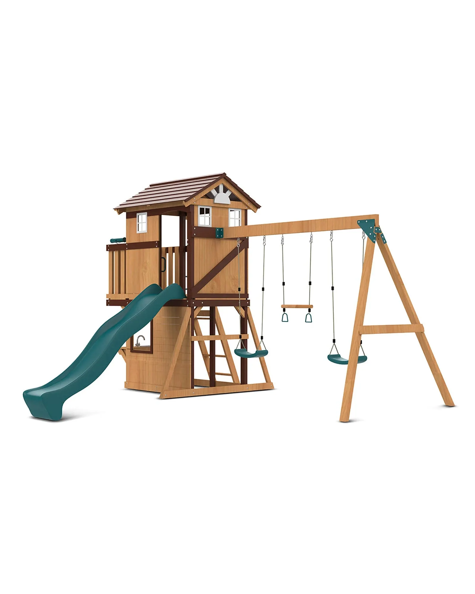 Lifespan Kids Darlington Play Centre Set with 2.2m Green Slide